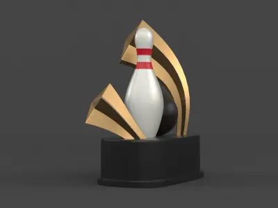 Trophy Cup 3D model 27