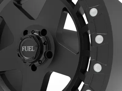 fuel off road warp beadlock wheel 3d print model 3D print model