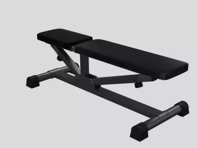 Training Bench Free low-poly 3D model