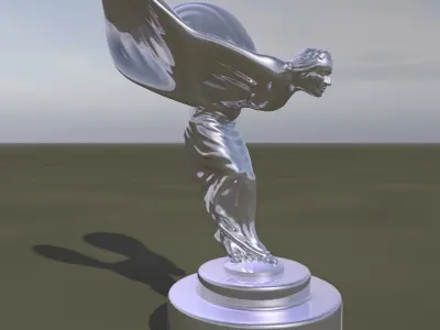 Spirit of Ecstasy - statuette of a woman 3D print model