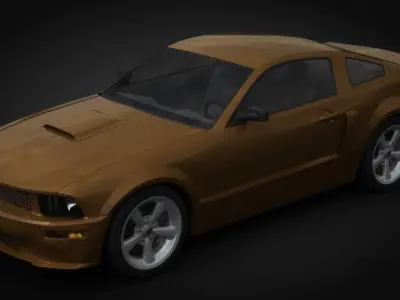 Generic Muscle Car 3D model
