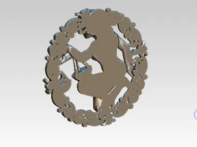 Libra HighDetailed Pendant 3D print model