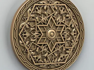 Round rosette 009 3D model