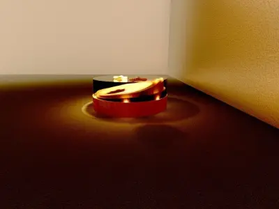 Round Table water drop shape version 3 3D model