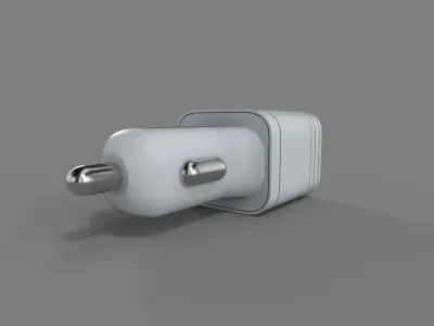 Car charger Low-poly 3D model