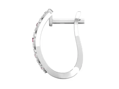 AV 484 Ladies Fashion Hoop Earrings 3D print model