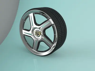 Car Wheel ABL-R01 Rim Free 3D model