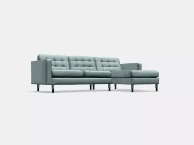 LANDSKRONA 3-seat sofa 8 Low-poly 3D model