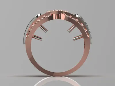 flower jewelry woman ring fr0060 3D print model