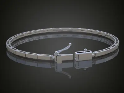 Exclusive Bracelet model 3D printable model 0016 3D print model