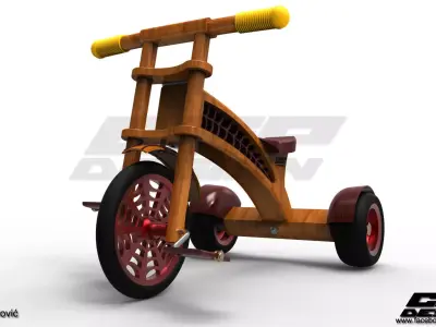 CGPdesign academy Spajdi- kid bike- design by Almir Covic Free 3D model
