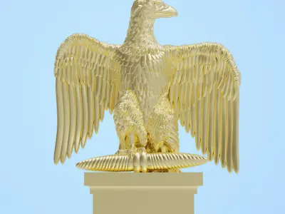 the French Imperial Eagle 3D print model