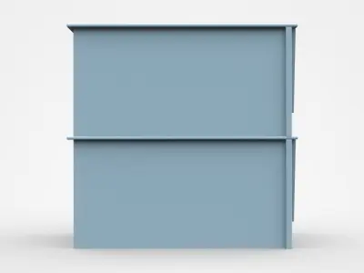 Double Industrial Crate 3D model