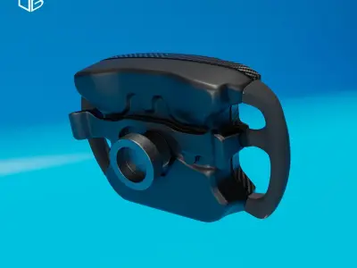 STEERING WHEEL MCLAREN P1 GTR 3D print model