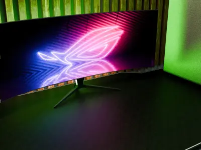 Setup de Gaming Moderne 3D model