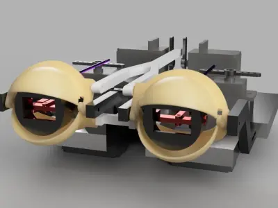 Animatronic Eye structure 3D print model
