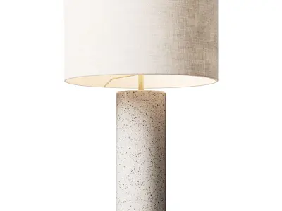 Grote tafellamp Mosaik betonnen voet 3D model