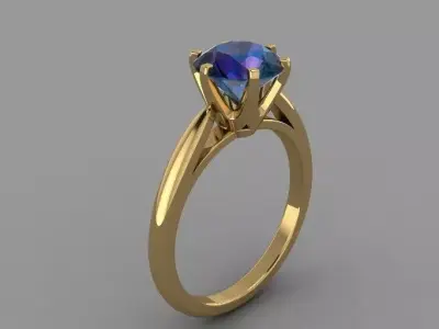 Signet ring 3D print model