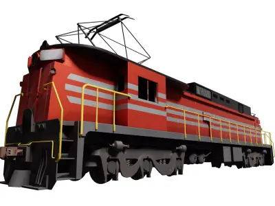 General Electric E-33 Low-poly 3D model