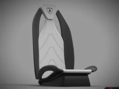 car seat 3D model 6