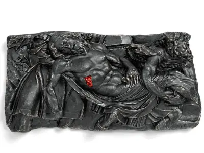 Jesus wall art relief 3D model