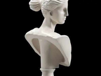 Artemis Bust Ancient Greek Goddess of Hunt 3D model