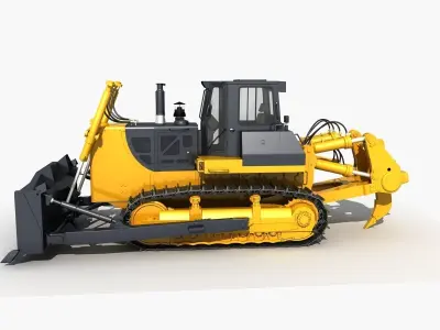 Bulldozer 01 3D model