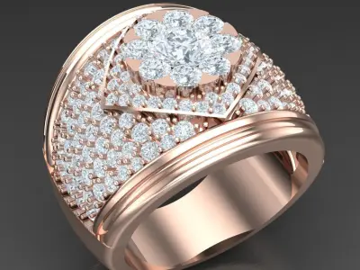 Luxury Men Rings Designs 6MR033 3D print model