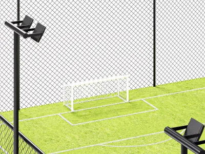 Football field 3D model