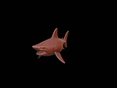 Shark Animal Sculpture 3D print model