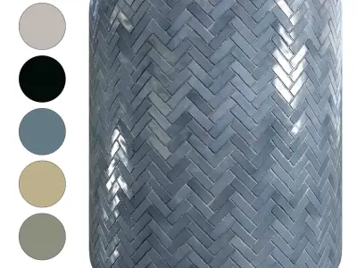 Tile Moroccan Zellige Herringbone - Set 20  Texture