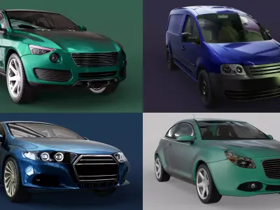 Cars Collection 3D model