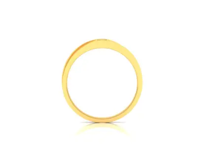 Band 3dm Render Details gold wedding with ruby stone 3D print model