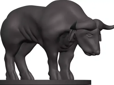 Buffalo bull 3D model