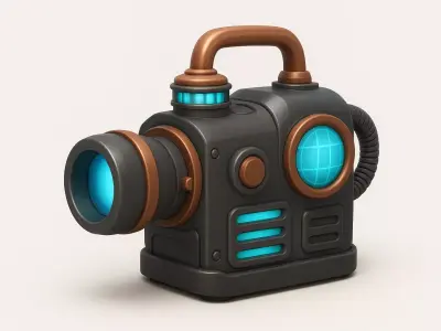 Vintage Mechanical Generator Steampunk Machine 3D print model