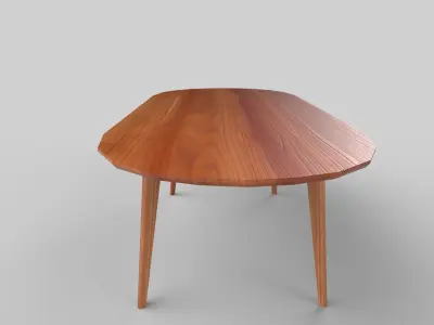 table Low-poly 3D model