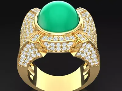 Luxury Men Rings Designs 6MR049 3D print model