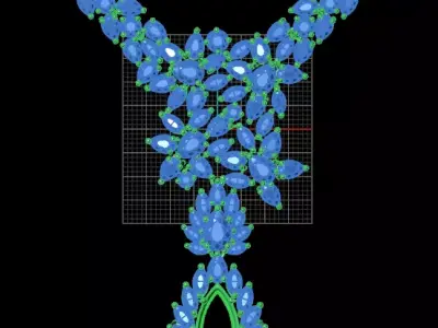 pear and round marquise jewelry ring  3D print model