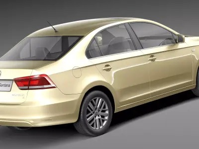 Volkswagen Santana 2014 3D model