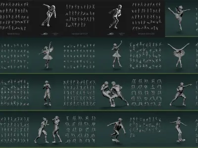 1500 Sport Figure Collection 3D Model Pack