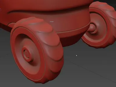 Autonomous delivery drone concept vray scene 3D model