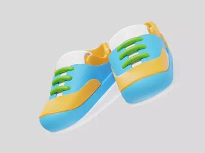 Tennis Sports Shoes 3D model