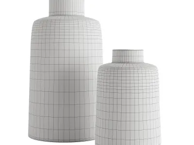 Holden Speckled White Vase 3D model