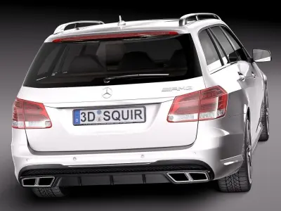 Mercedes-Benz E63 AMG Estate 2014 3D model