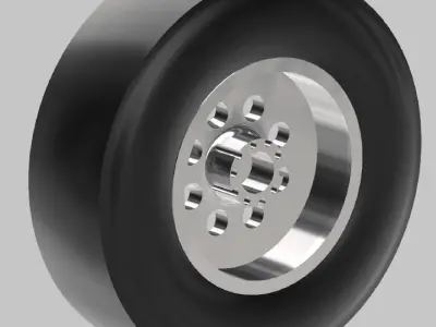 WELD DRAGLITE WHEEL AND HOOSIER SLICK TIRE FOR SCALE AUTOS 3D print model