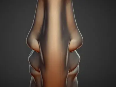 face flower vase decoration 3D print model