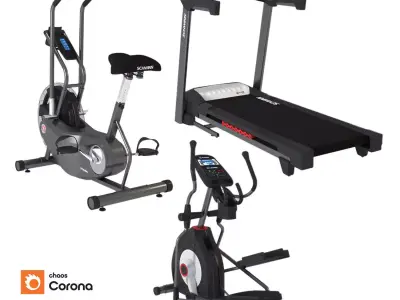 Equipment gym 3D model