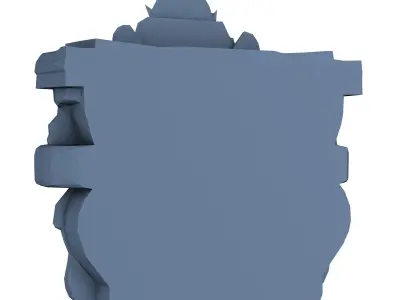 Aztec Sculpture Low Poly 3D print model