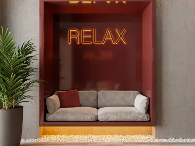 Hotel corridor concept design - Interior  3D model