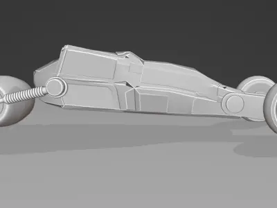 Bujji Advance futuristic car Free low-poly 3D model